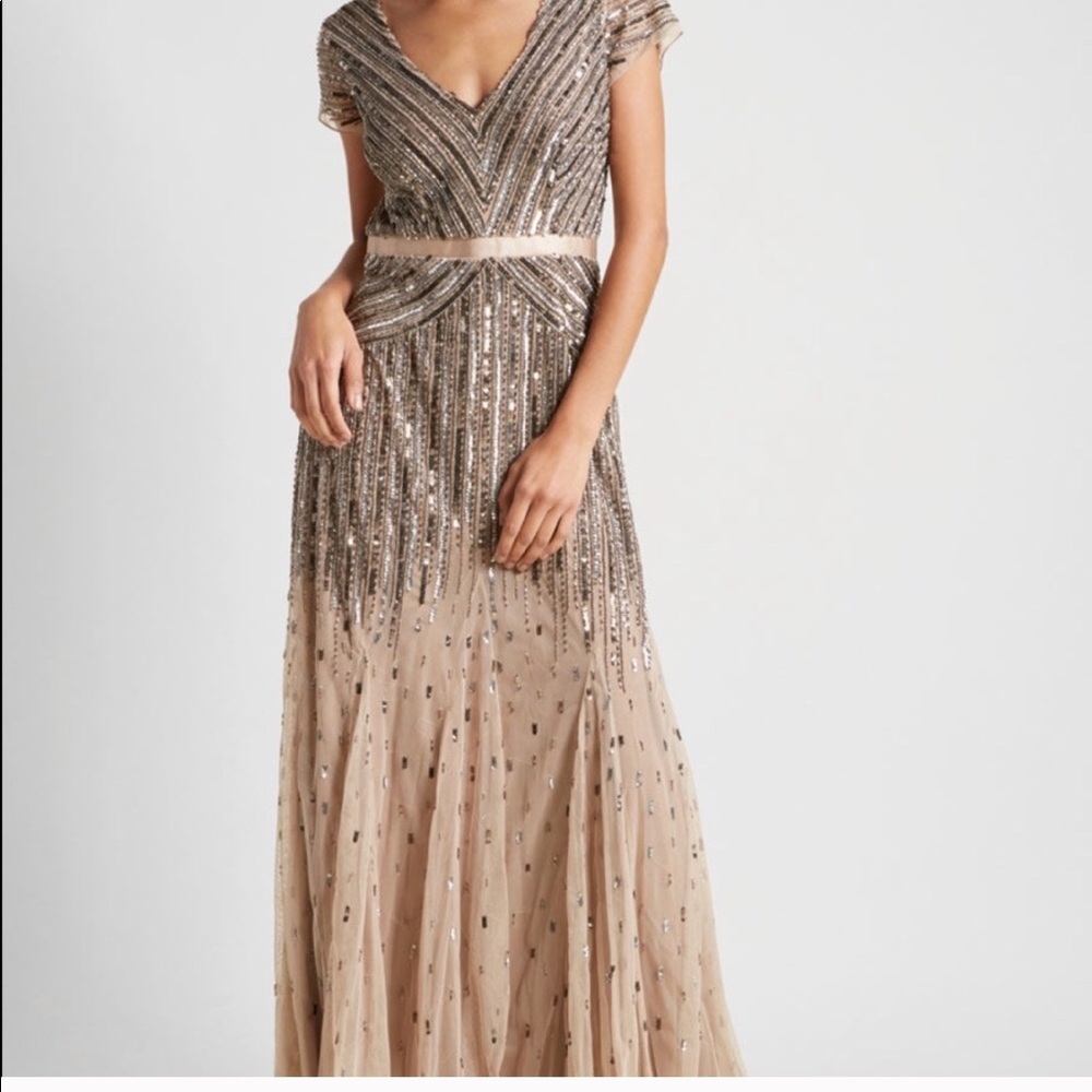 ADRIANNA PAPELL SEQUIN DRESS